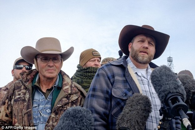 Arizona rancher LaVoy Finicum, left, and Ammon Bundy, Militia Leader in Oregon.